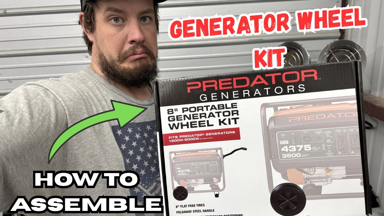 Комплект колес для генератора Harbor Freight PREDATOR | Инструкция по сборке