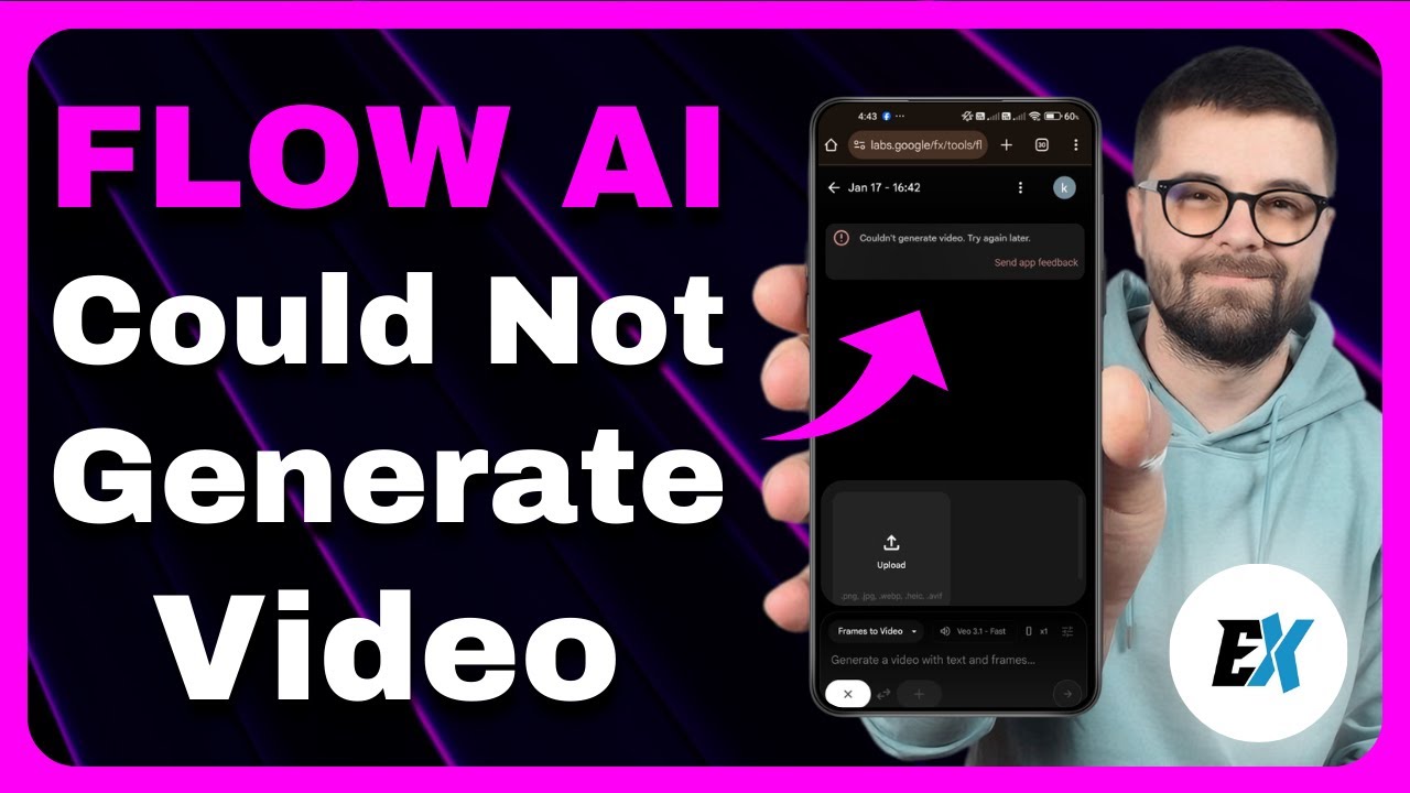 How to Fix Flow AI &ldquo;Could Not Generate Video&rdquo; Error - Flow AI Not Working (Video Not Generating)