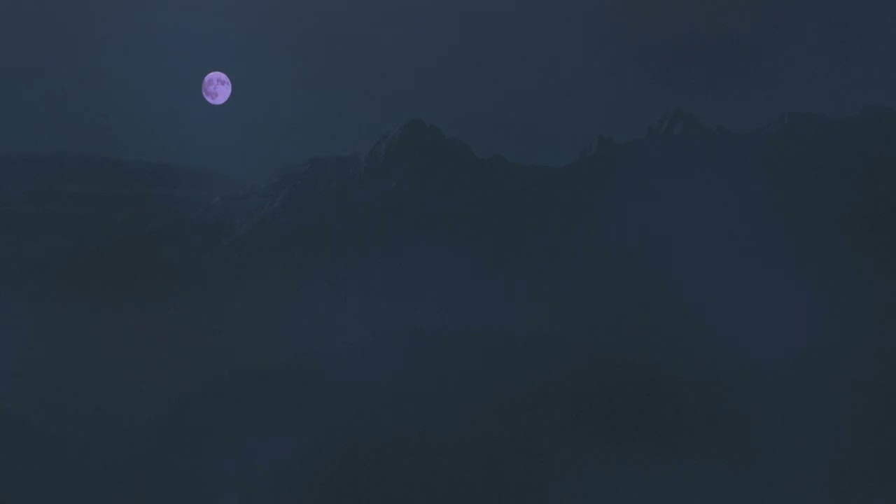 You sleep under the moonlight.