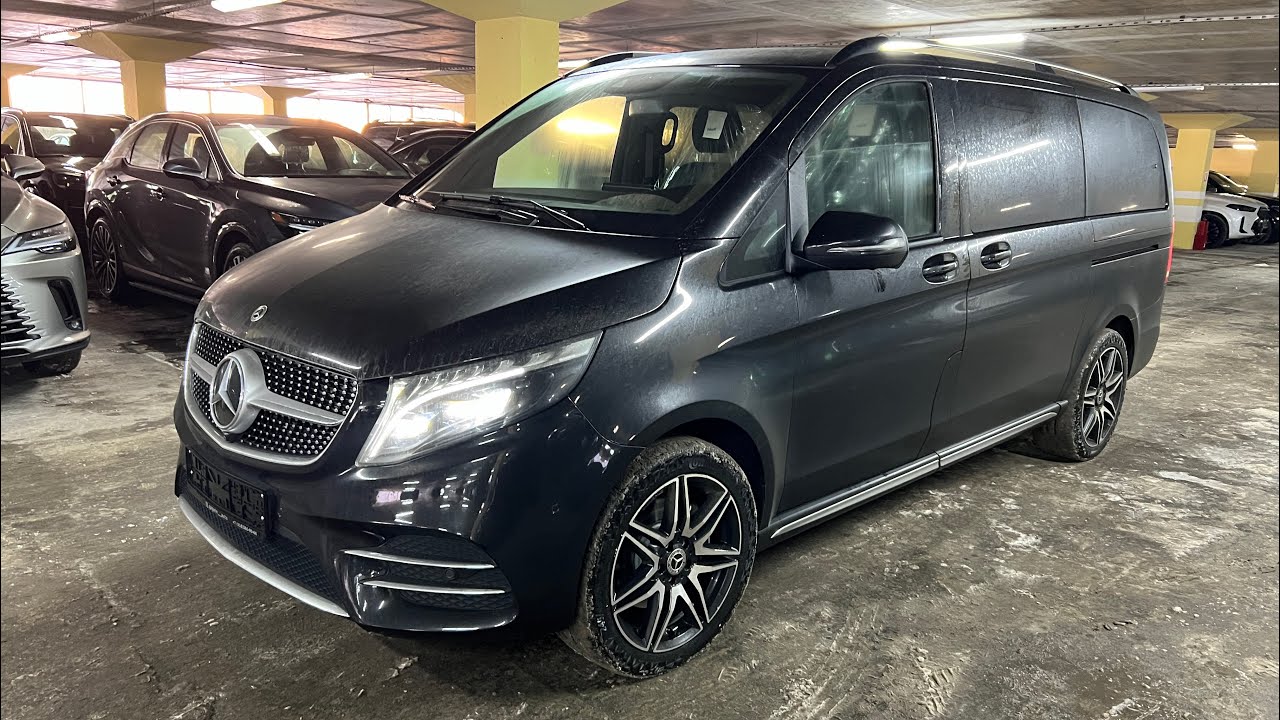 Новый mercedes-benz v-class Зимой на Летней резине и задний привод.