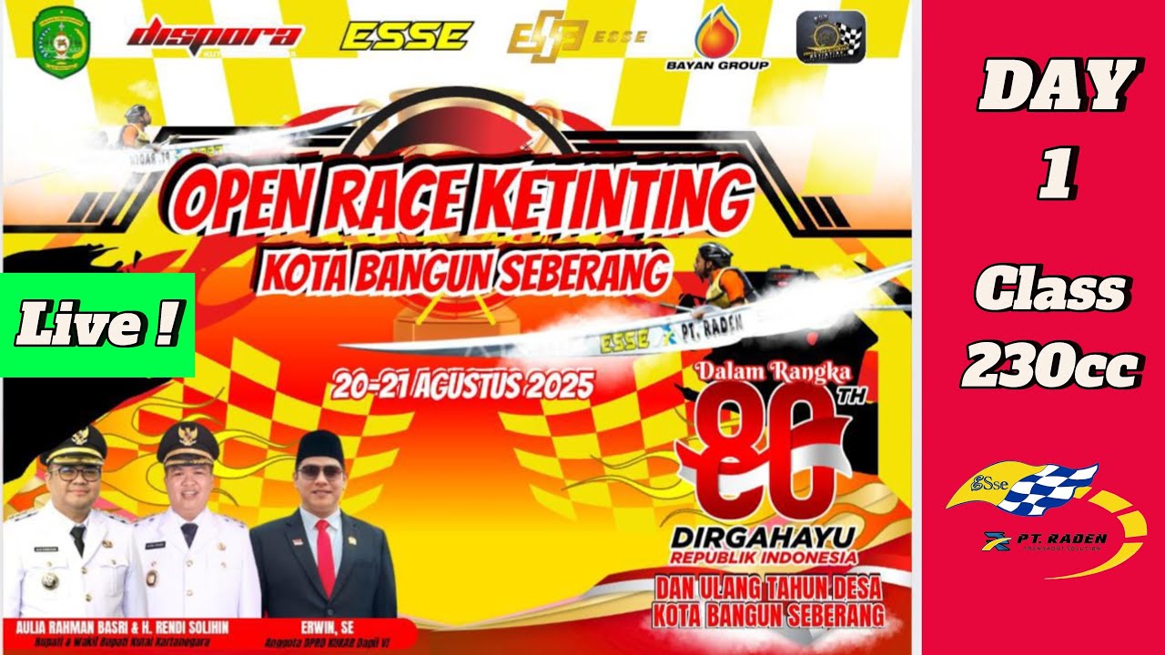 🔴LIVE Semifinnal Class 230 cc | Open Race Ketinting KBS