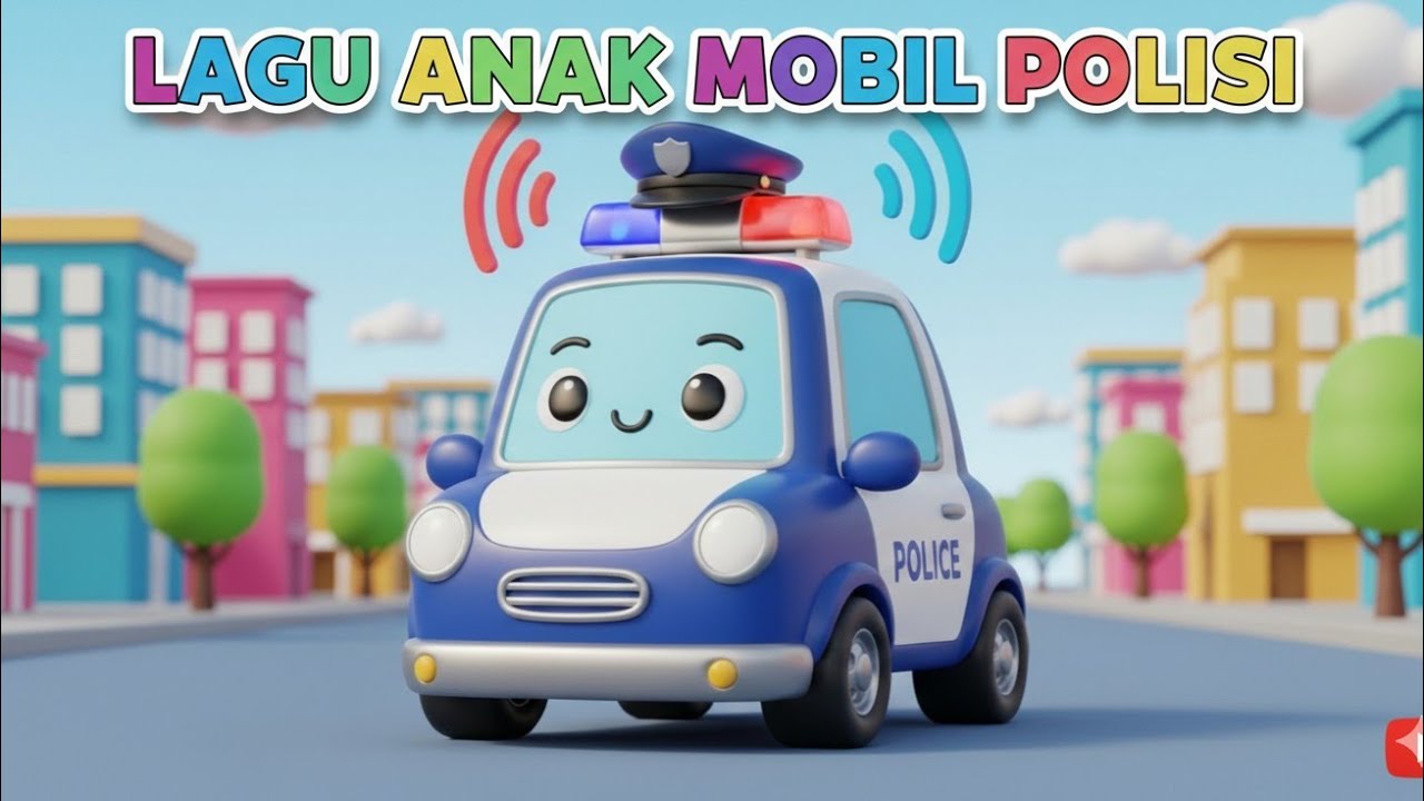 Lagu Anak Mobil Polisi Hebat 🚓 | Lagu Anak Indonesia