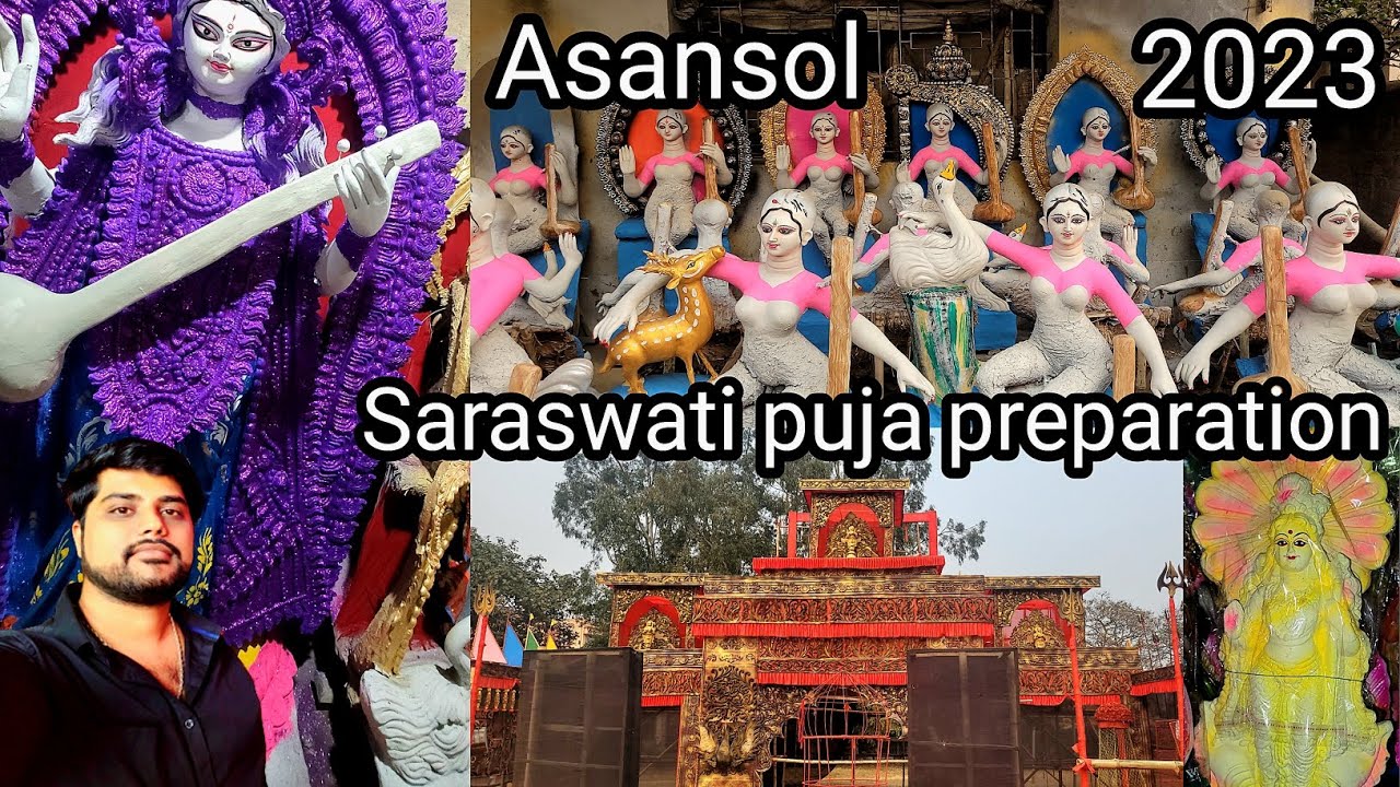 2023 Asansol Saraswati puja preparation 2023 flying spv #1