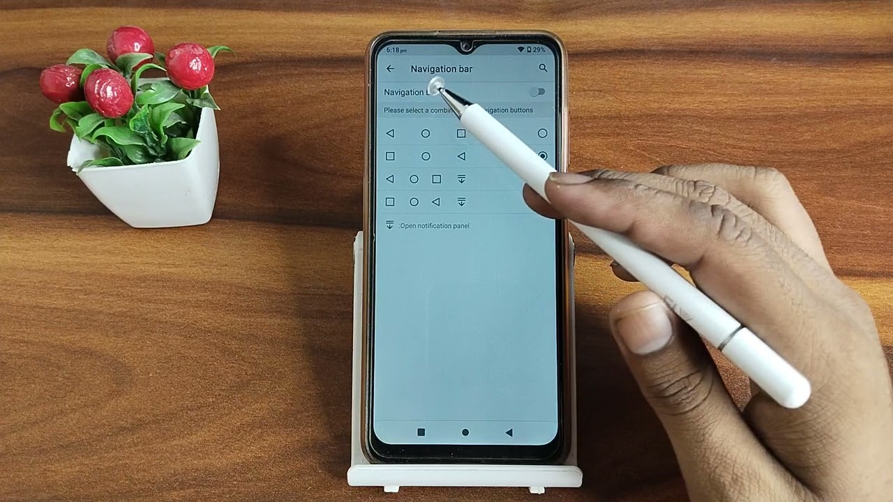 Lava X2 on navigation bar, how to on navigation bar