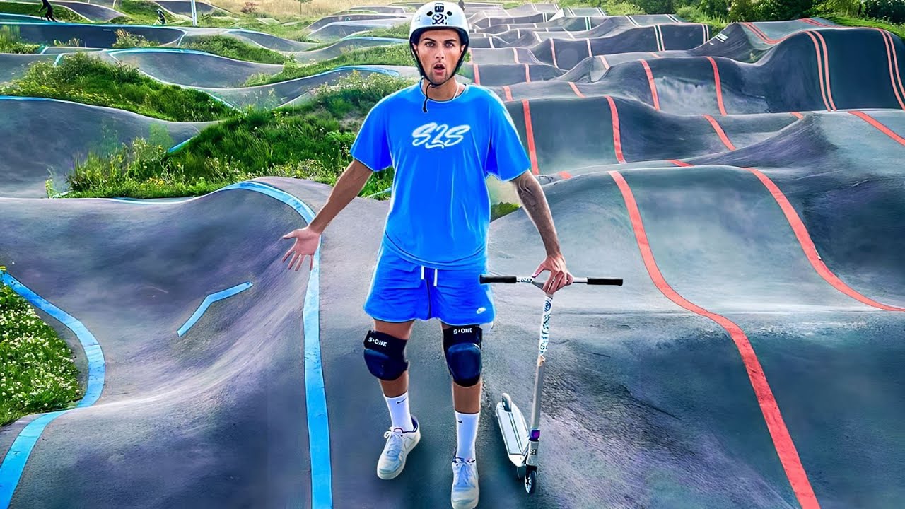 Je Teste le Plus Gros PUMPTRACK de France en Trottinette !