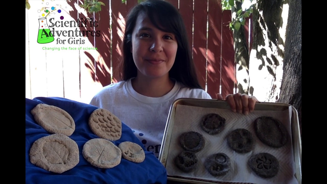 Scientific Adventures for Girls- Simple Homemade Fossils
