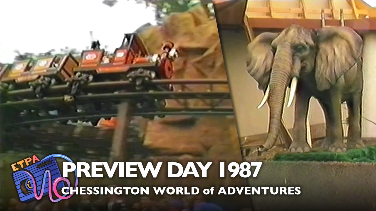 Chessington World of Adventures – 1987 Preview Day | Dragon River, Runaway Mine Train