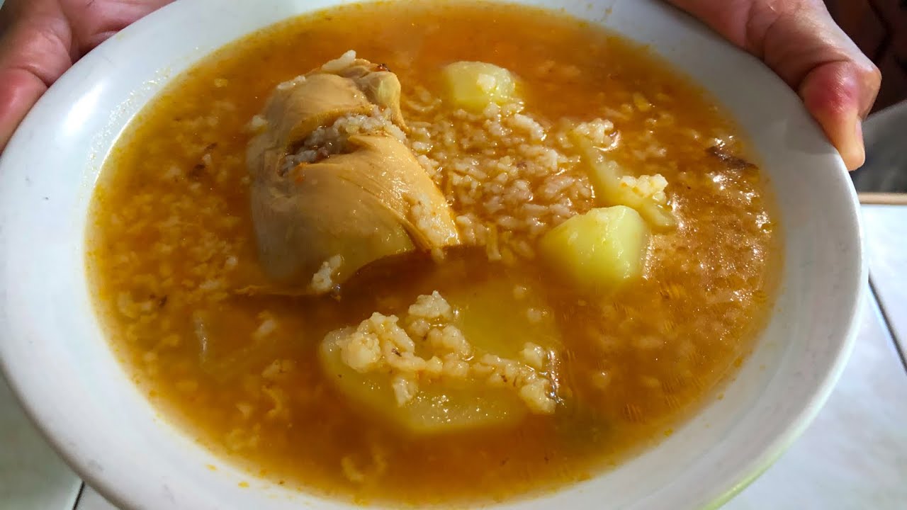 Caldo de pollo con arroz | Delicioso y  Rendidor! Vamos a comer!