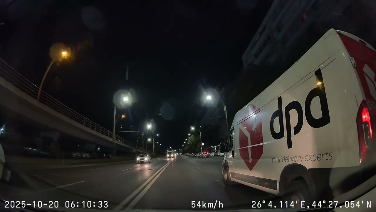 Early morning Bucharest traffic
