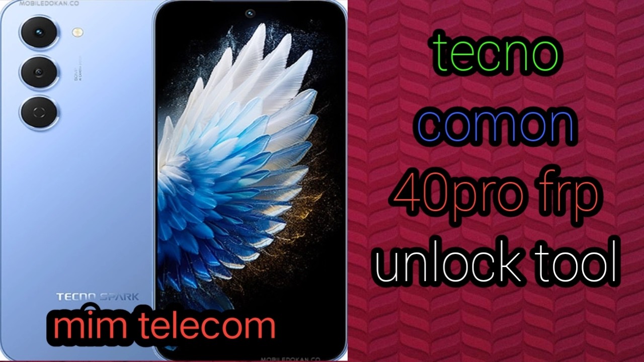 Tecno Camon 40 Pro 5G CM7 Frp Google Account  with UnlockTool