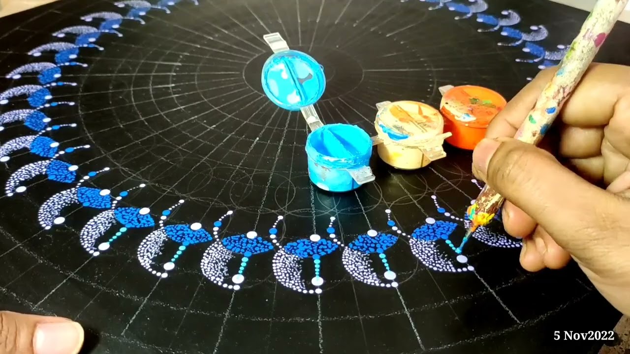 Dot Mandala Art.(4-8Nov2022)#3dmandala #dotpainting #dotting
