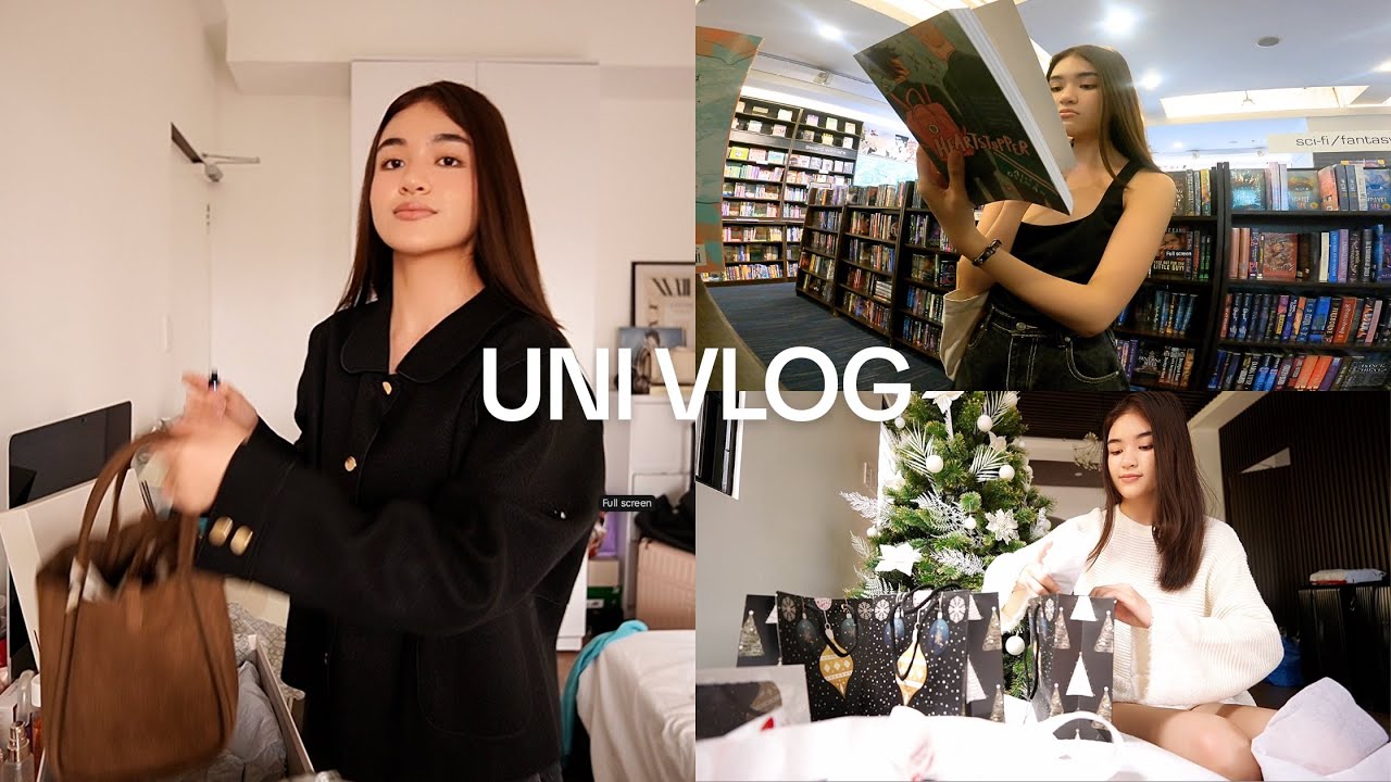 UNI VLOG ⭐️ productive days, decluttering, wrapping gifts for christmas!