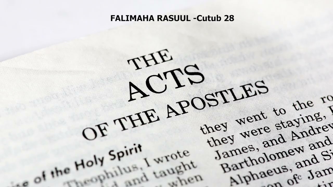 Kitaabka Quduuska Ah | Somali Holy Bible | Axdiga Cusub - N.T. | FALIMAHA RASUUL Cutub 28