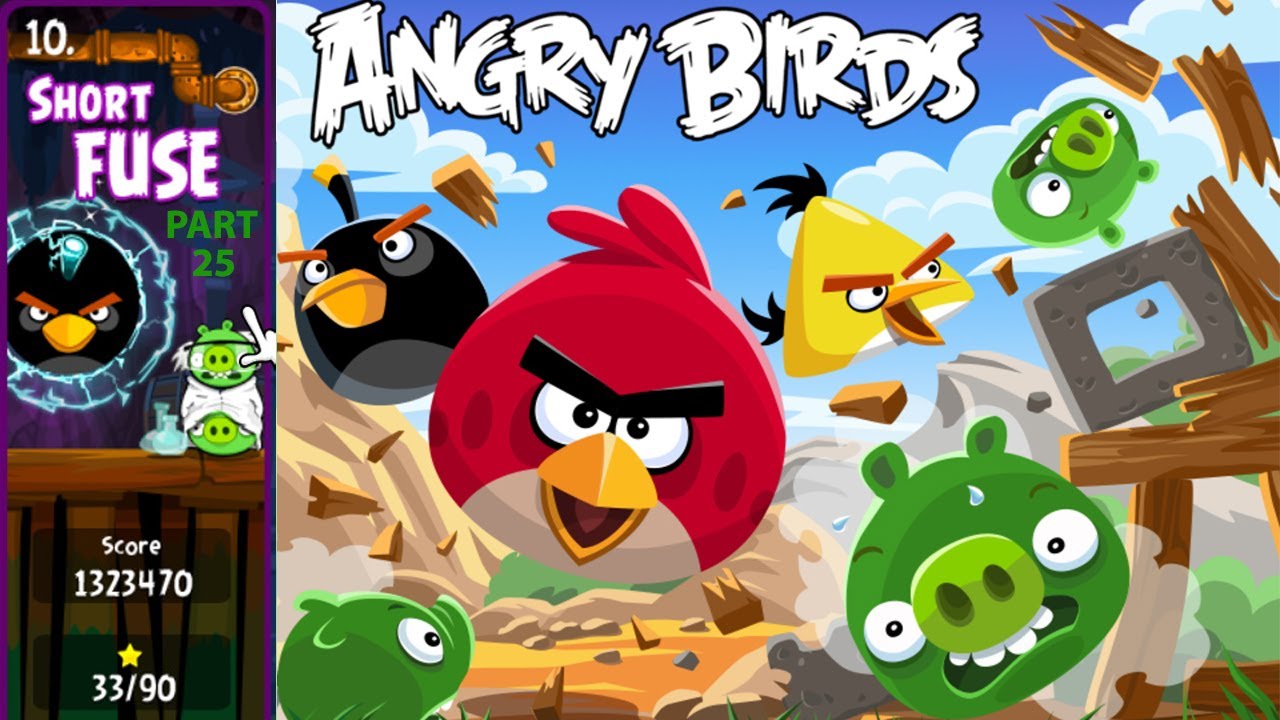 Angry Birds Gameplay| SHORT FUSE| Episode 10| Part 25| Level 1 to 15| Complete