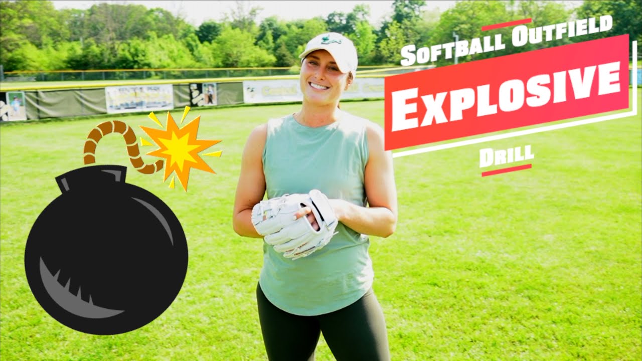EXPLOSIVE softball outfield drill that requires quick change of directions