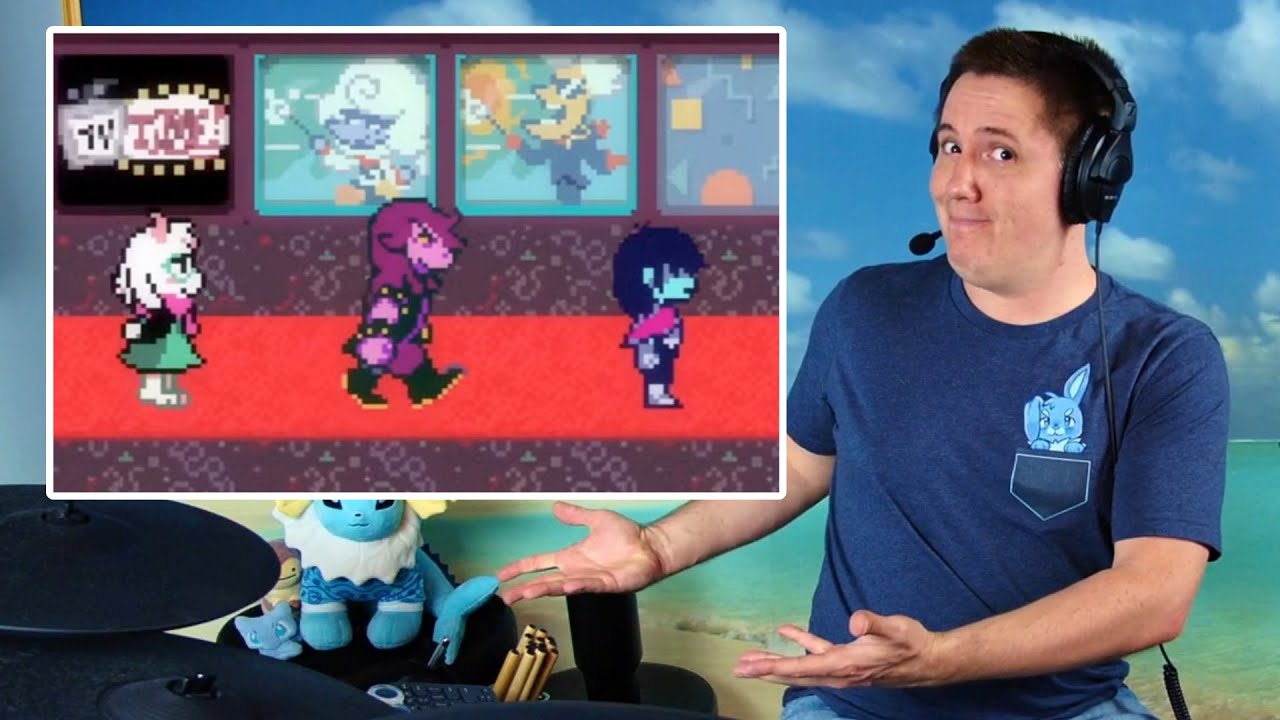 TV WORLD From DELTARUNE Ch 3+4 On Drums!
