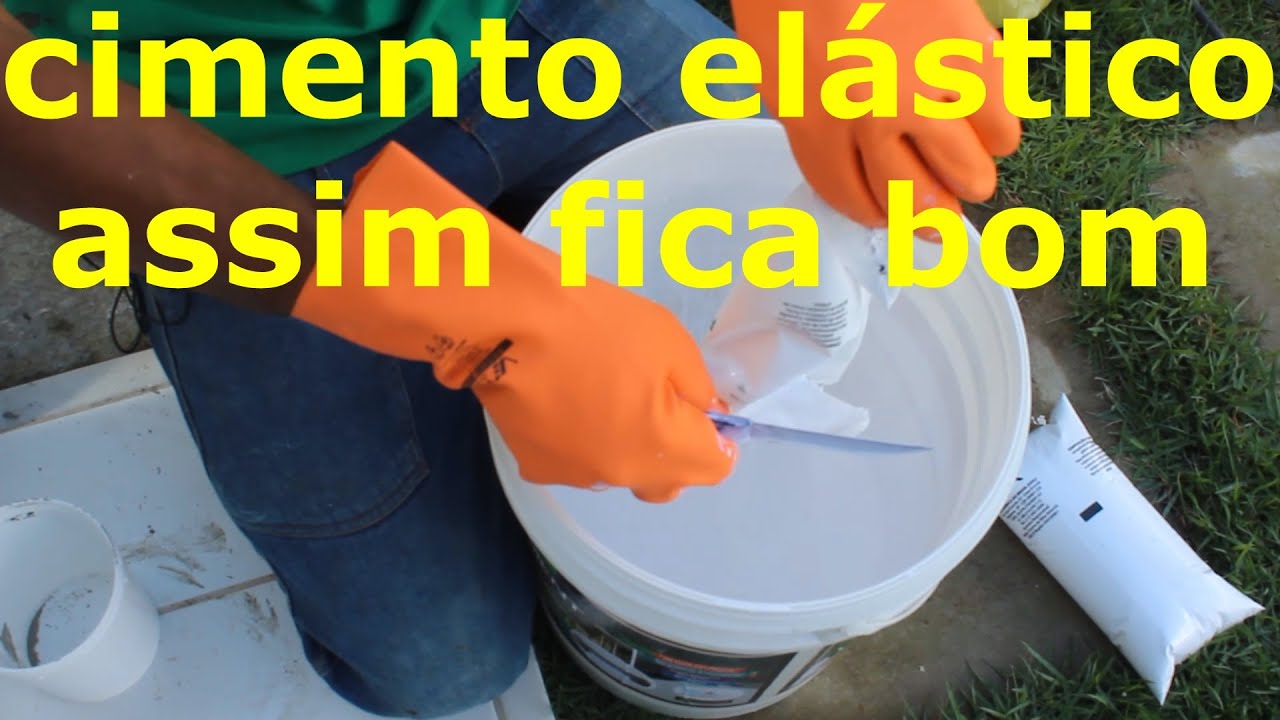 Como preparar o elastimente o cimento elastico