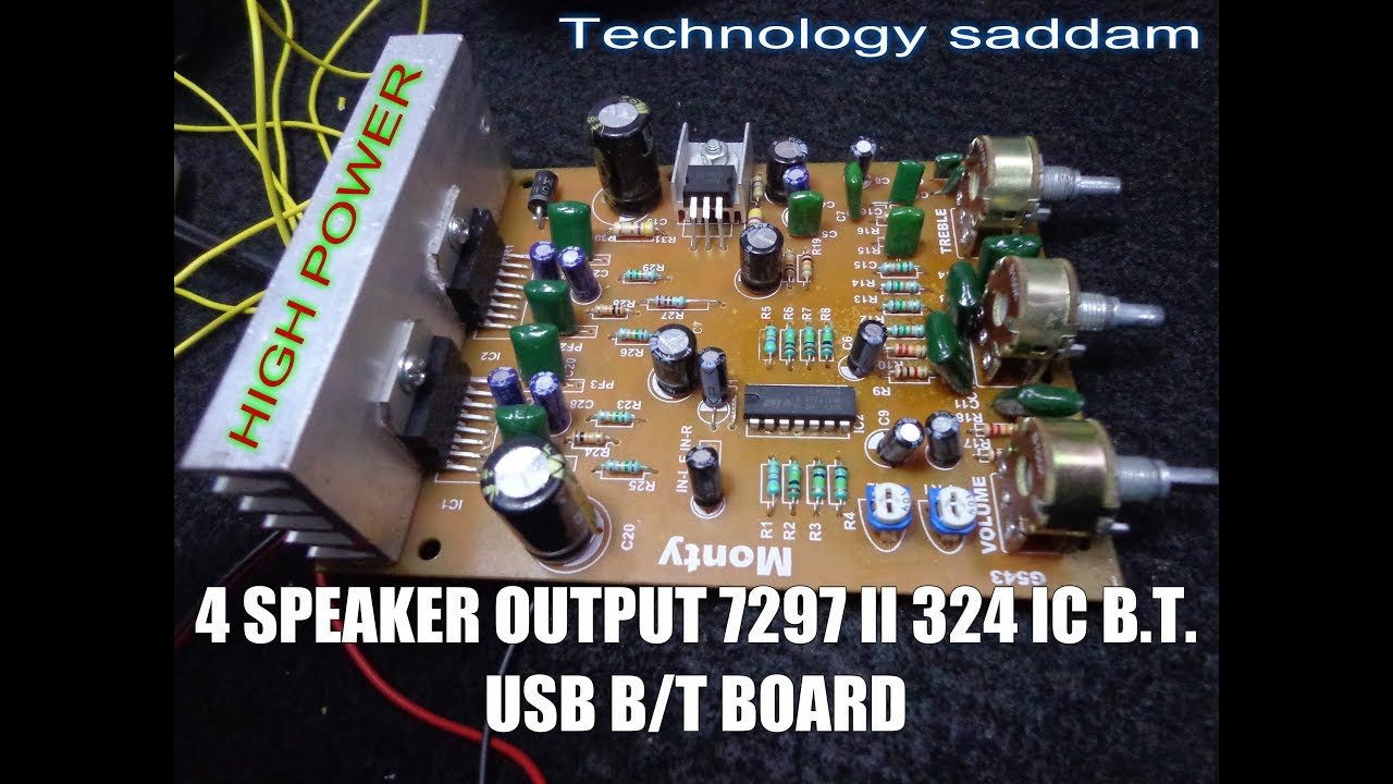 TDA7297 Dual ic board Amplifier|| how to make TDA 7297 Dual IC wiring board