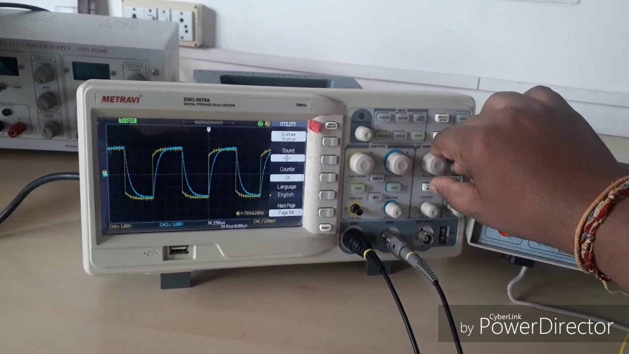 RC Low pass filter Experiment in Telugu