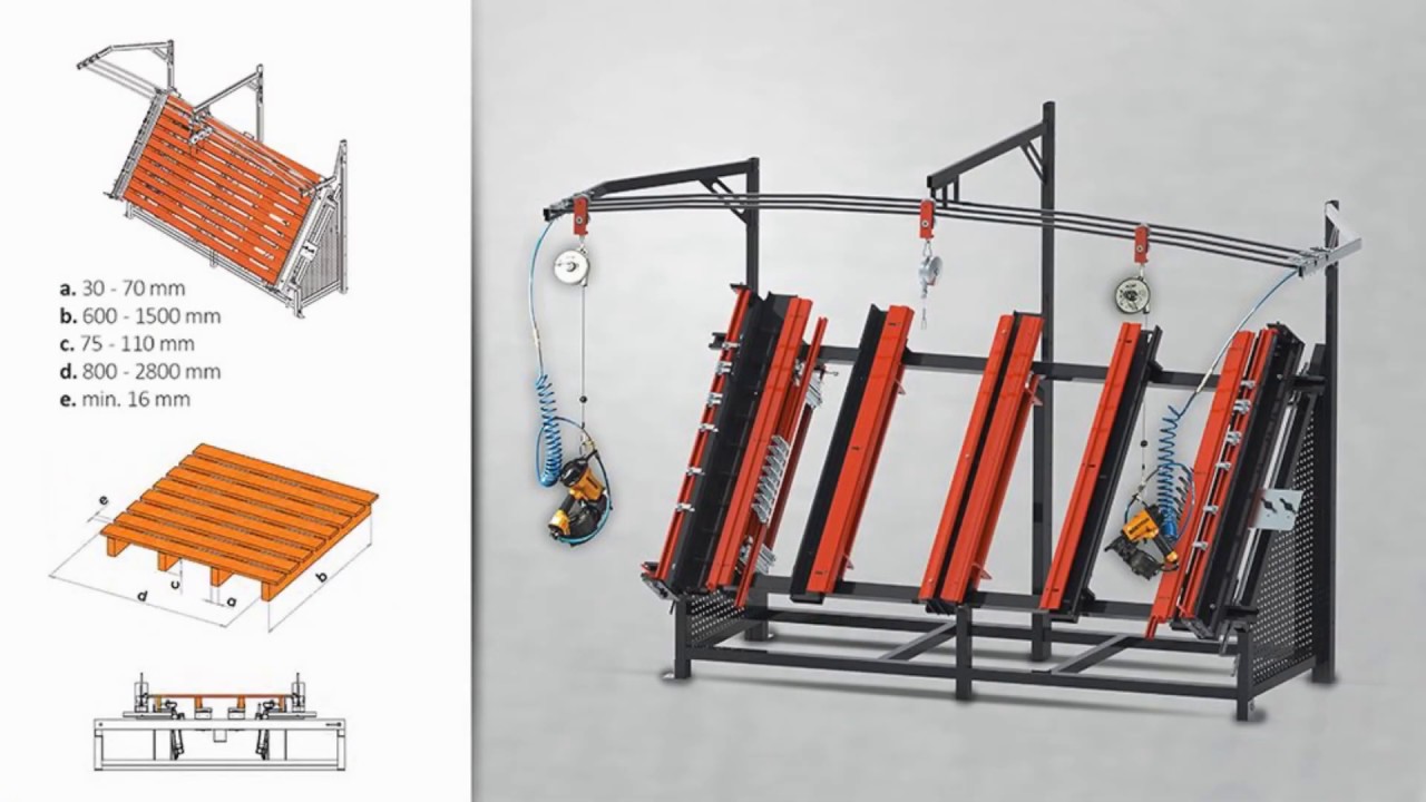 Pneumatic pallet nailing machine - pallet making easy with [ Pneumatico PT-2800 ]  ||  ENG