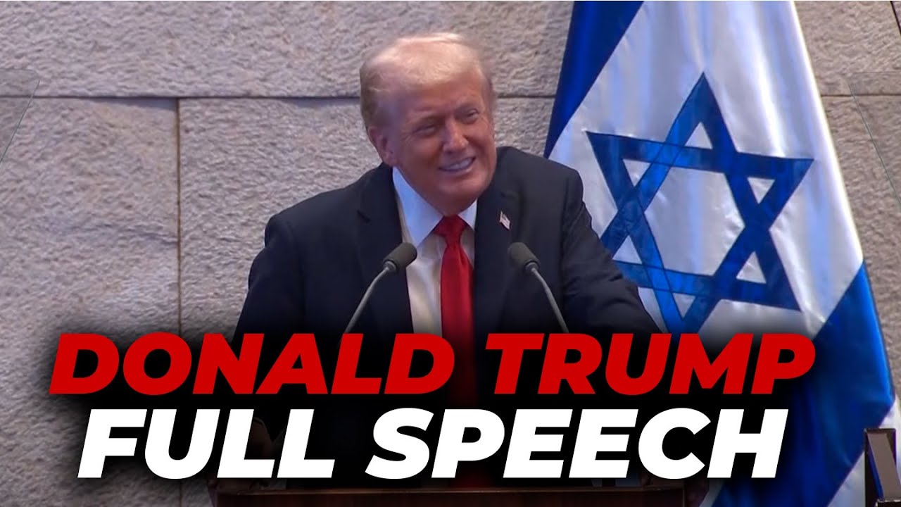 FULL SPEECH: DONALD TRUMP in ISRAEL before SIGNING the HISTORIC PEACE AGREEMENT with PALESTINE