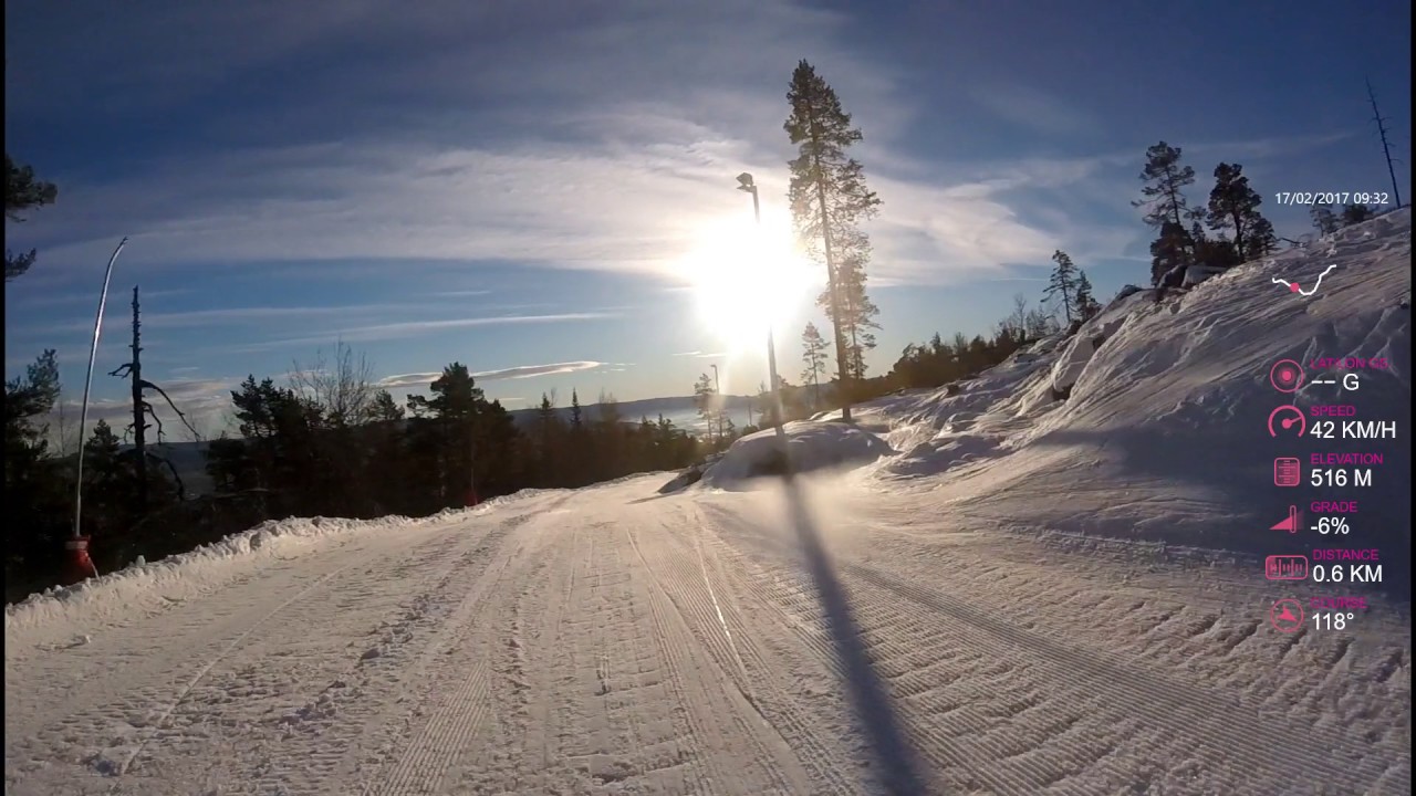 Kongsberg Skiresort [NORWAY] | Turisten | GOPRO HERO + | with GPS Overlay
