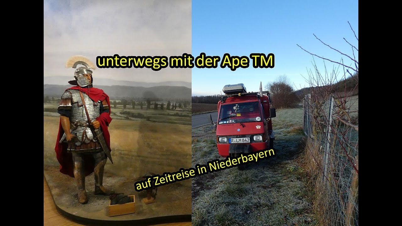 unterwegs mit der Ape TM | Burg Donaustauf | niederbayerische Donauebene | Römermuseum Künzing