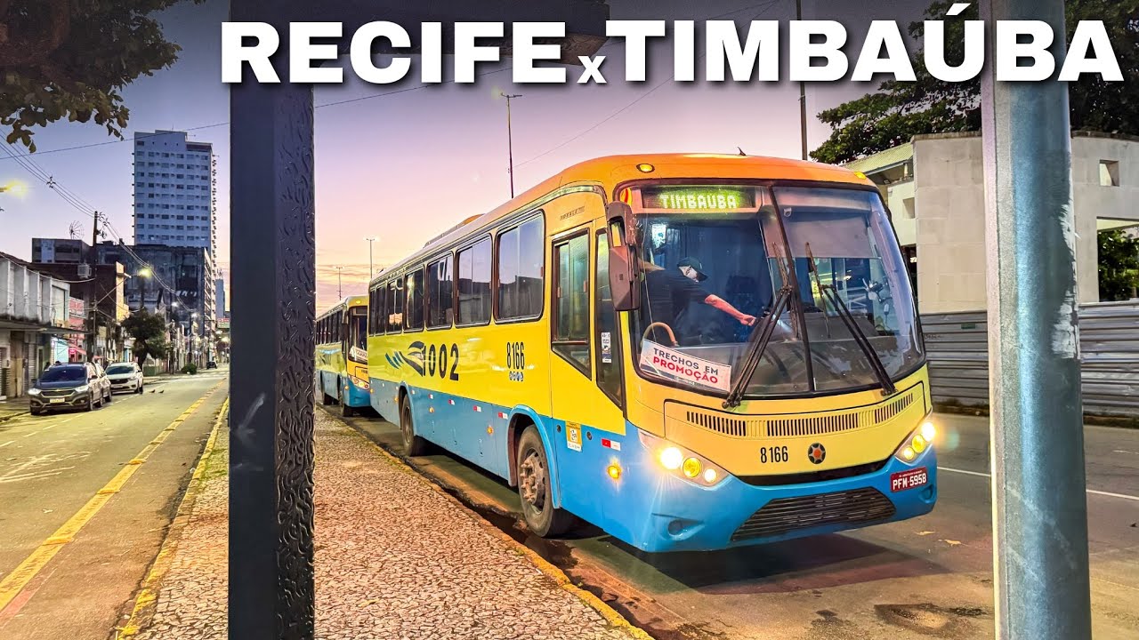 INÍCIO DE UMA AVENTURA! Viagem de RECIFE para TIMBAÚBA com a 1002 via NAZARÉ DA MATA e ALIANÇA 