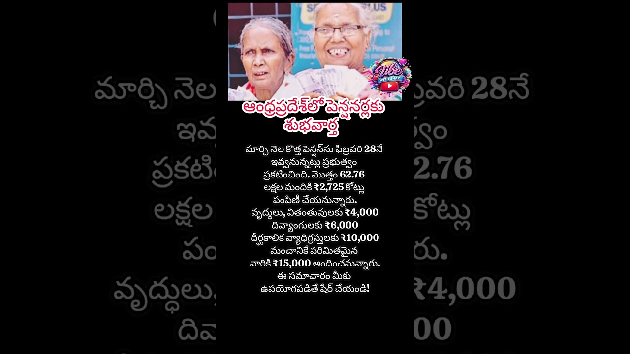 #APBreakingNews #APLiveUpdates #PensionNews #telugushorts #trending #viral #youtubeshortstelugu