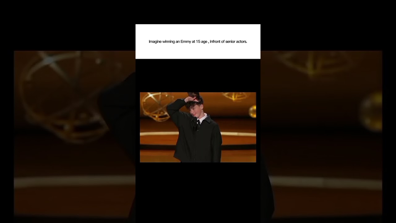 Owen Cooper zapisał się w historii, zdobywając nagrodę Emmy w młodym wieku#daytimeemmys#boburnham#neflix#edit#emmy2025