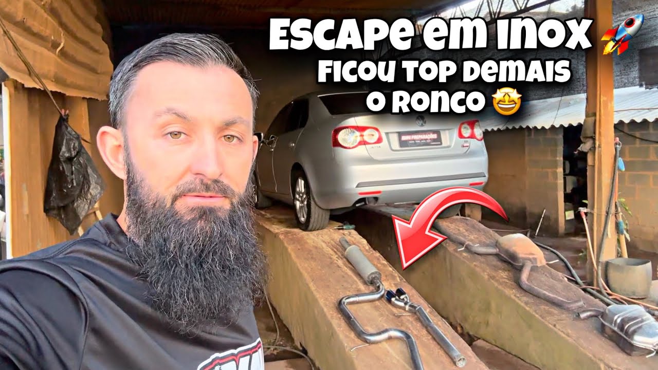 ✅ Jetta 2.5 170 Cv escapamento em inox ficou top demais o ronco do 5 cilindros 🤩