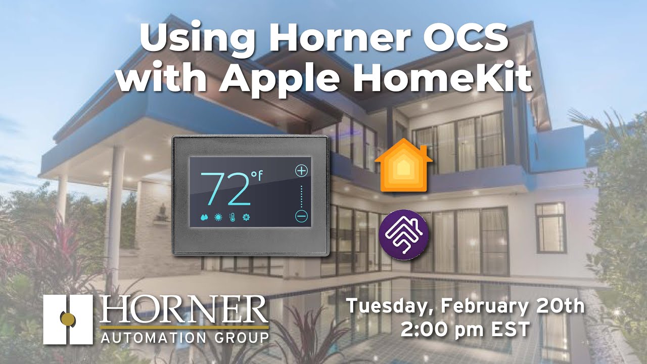 Using Horner OCS with Apple HomeKit