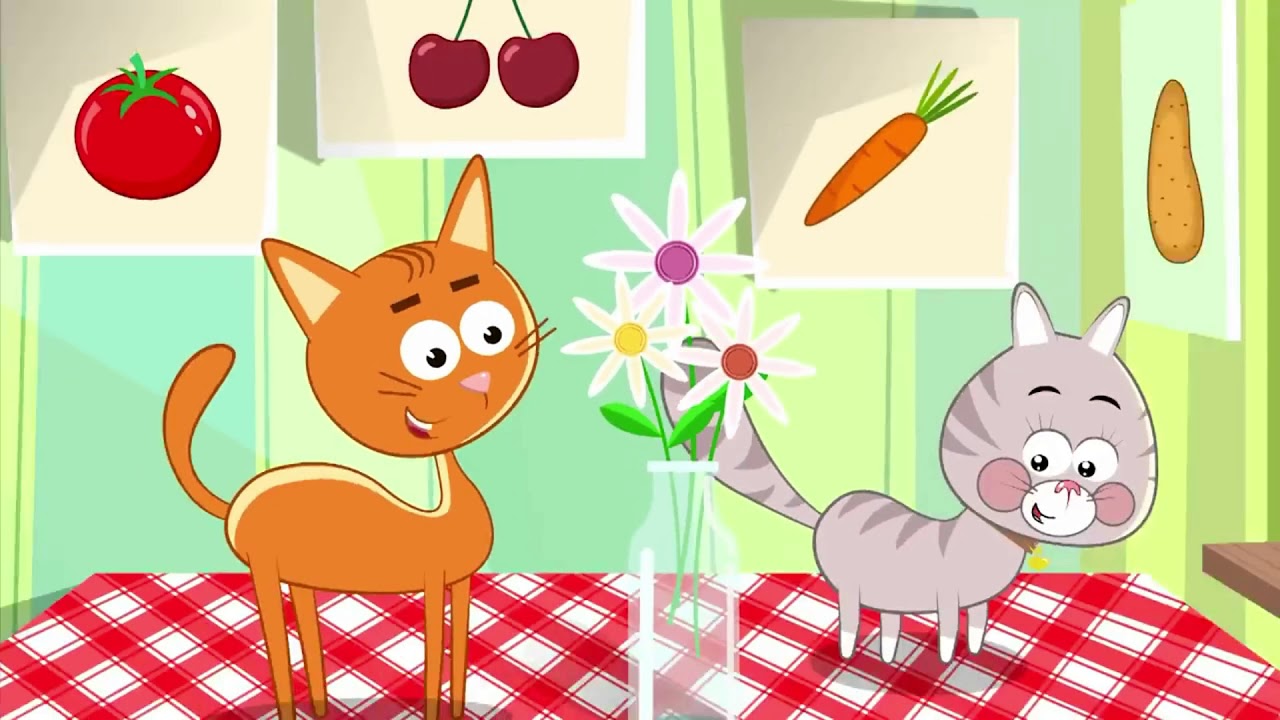 🐱 Katytės Dvi – Linksma Daina Vaikams Apie Katytės 🐾🎶 | Dainų Karuselė