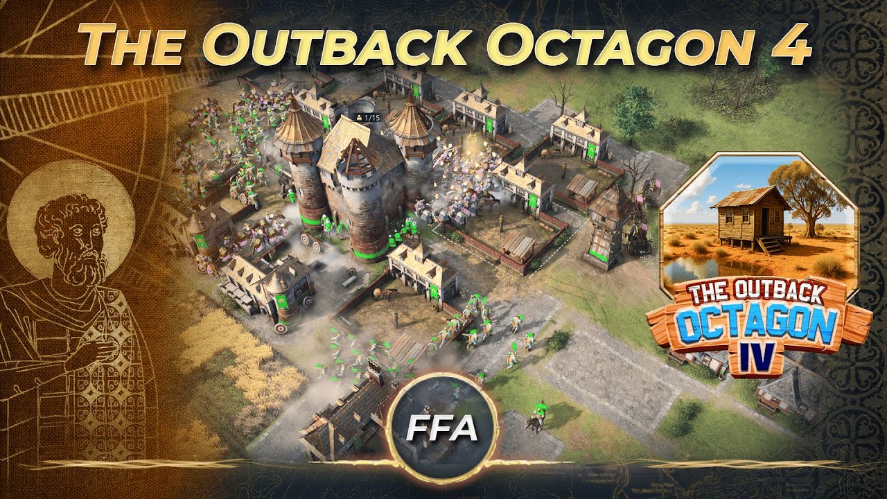 Интересная игра с ФФА турнира The Outback Octagon 4! | AoE 4