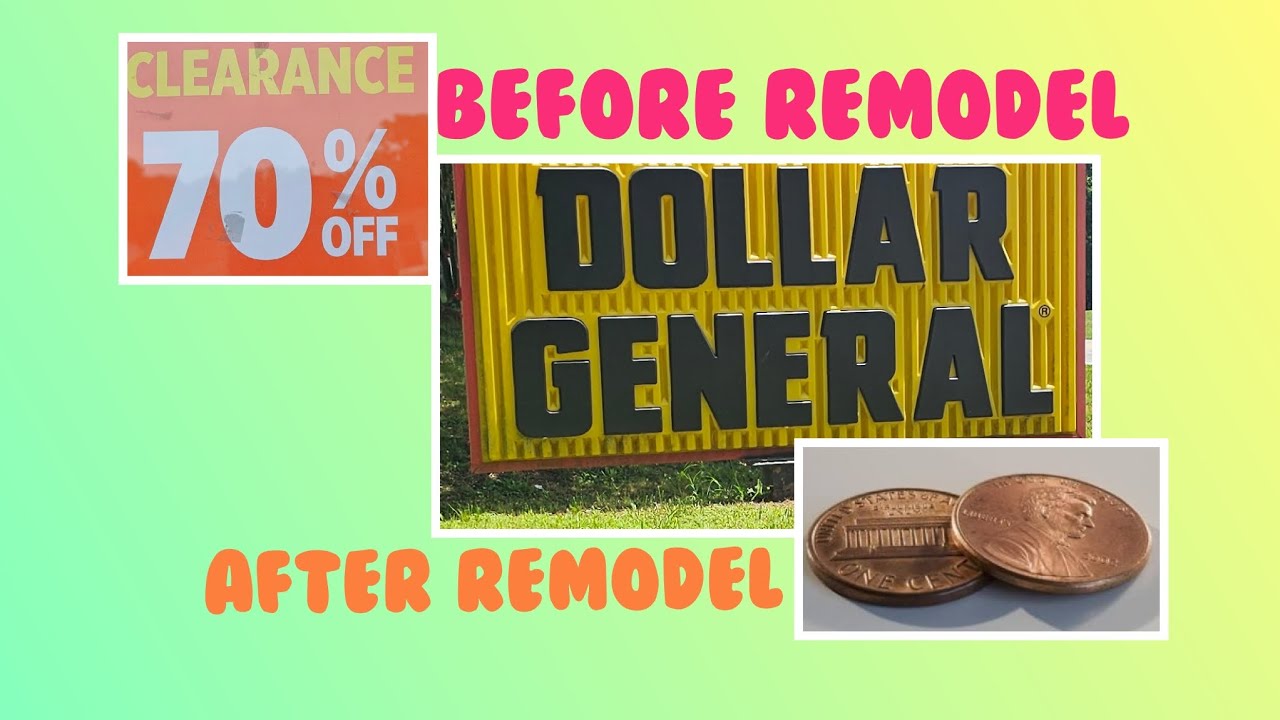 Dollar General shopping before and after a remodel