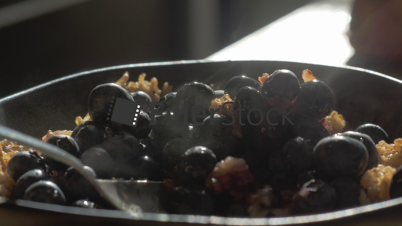 Cereal with blueberries