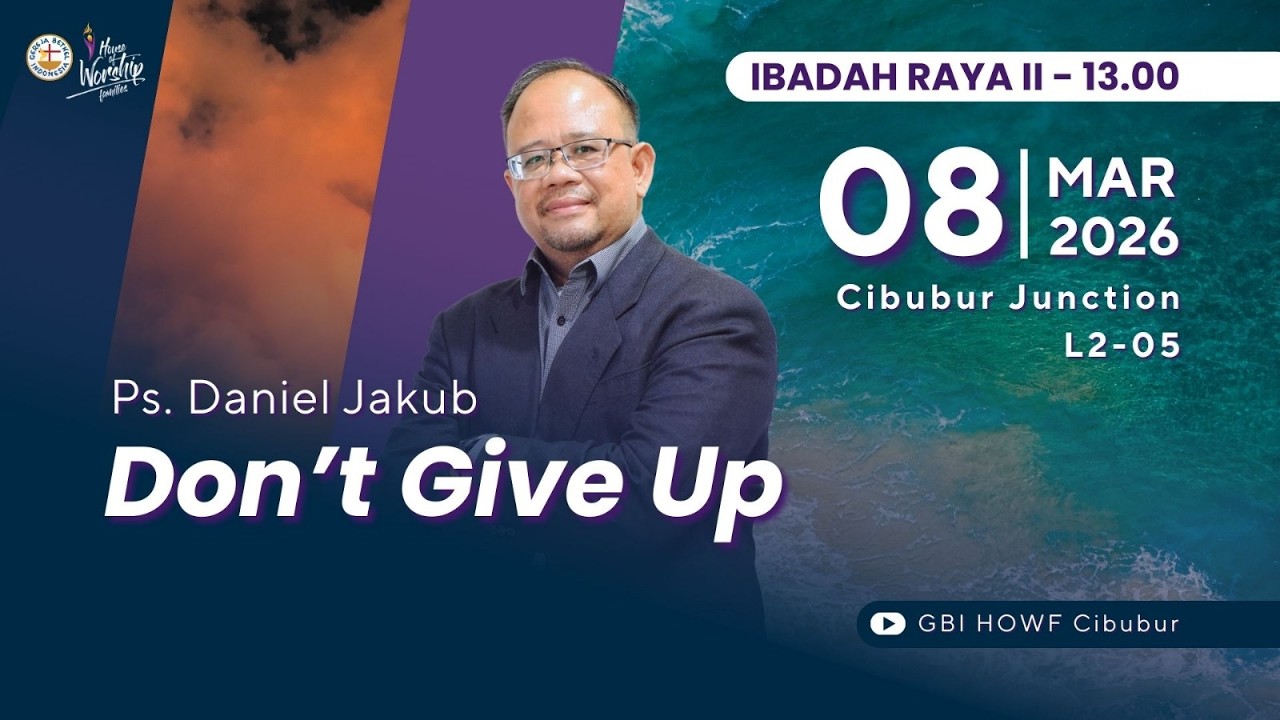Ibadah Raya II, 8 Maret 2026 -  GBI House of Worship Famillies Cibubur