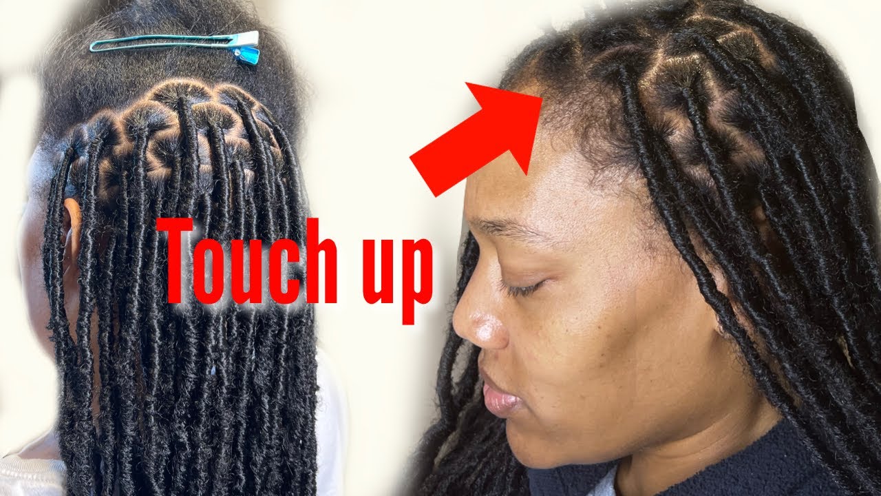 How to touch up soft locs : tutorial