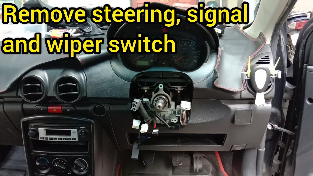 cara buka steering, signal dan wiper switch proton saga flx