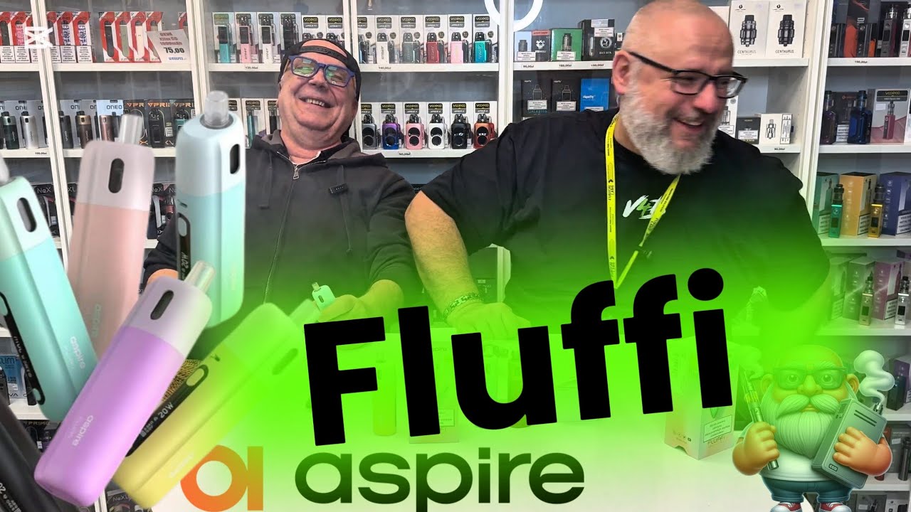 Pod Aspire Fluffi Mini - testujemy e-papierosy - KURA z Papa BUCH - E-papierosy