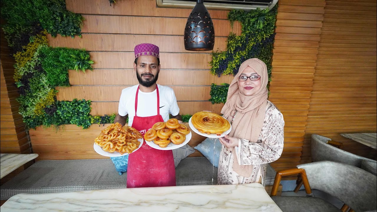 The process of making jilapi straight from the restaurant. Learn how to make it at home very easily.