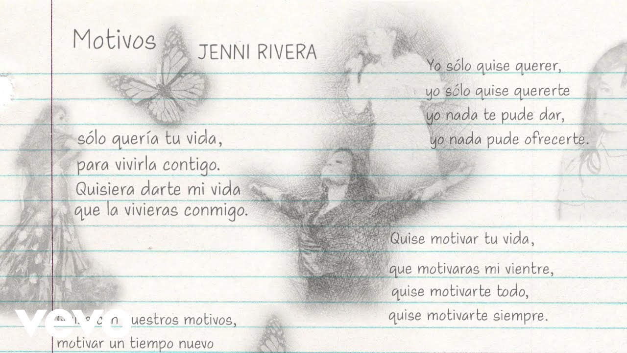 Jenni Rivera - Motivos (Versi&oacute;n Mariachi - Official Lyric Video)