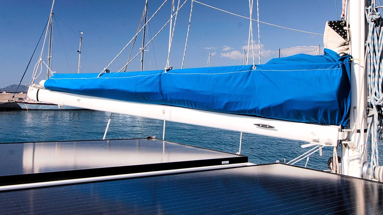DIY lazy bag, re-used materials. Sailing Exodos, ep.29