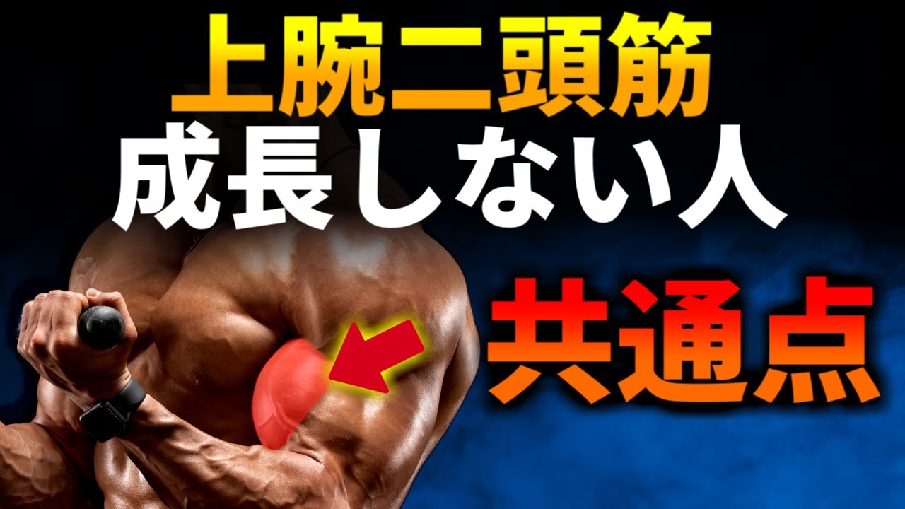 【腕トレ】上腕二頭筋をデカくしたいならこれをやれ！腕のピークを作る最強種目3つと方法について徹底的に解説します【筋トレ】
