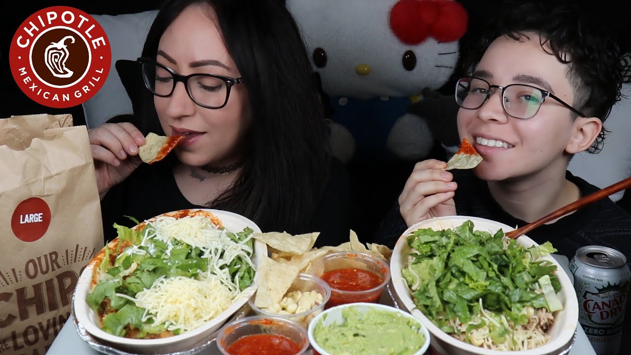 CHIPOTLE STEAK BOWL MUKBANG | EATING SHOW |