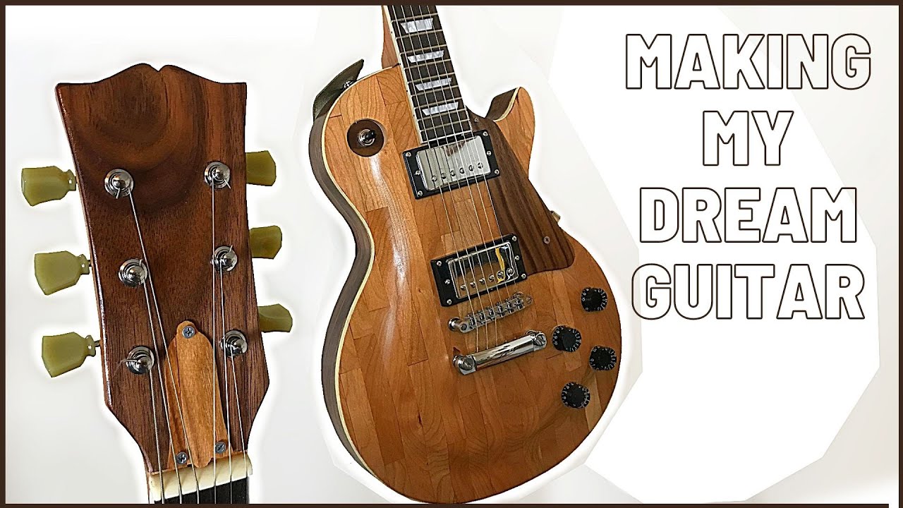 Butcher Block Cherry & Walnut Guitar