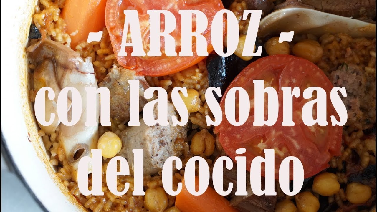 ARROZ, con las sobras del cocido