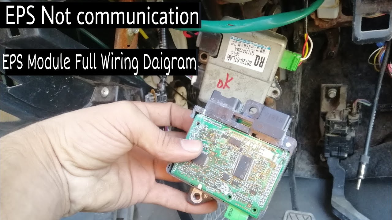 Sazuki Wagon R steering hard/EPS not communication/eps module full wiring daigram
