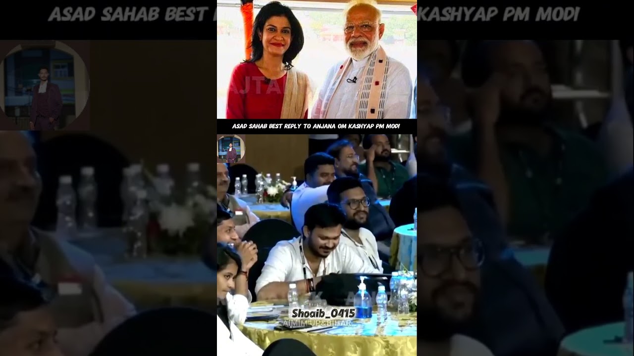 Asad Sahab Best Reply To Anjana Om Kashyap PM Modi #asaduddinowaisi#aimim#duet #bjp#pmmodi#godimedia