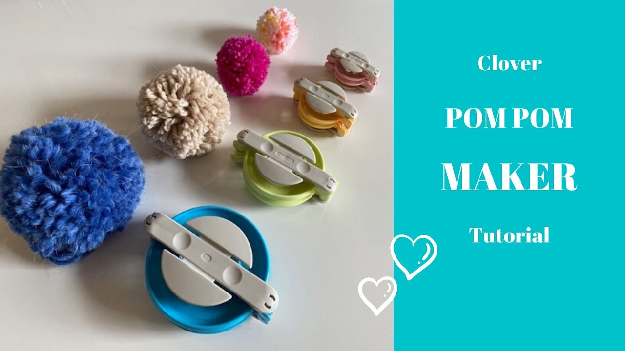 Sådan laver du en Pompon med Clover Pompom maker